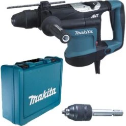 Makita Bohrhammer HR3541FCX, SDS Max, 850 W, Mit Schnellspannbohrfutter Und Koffer