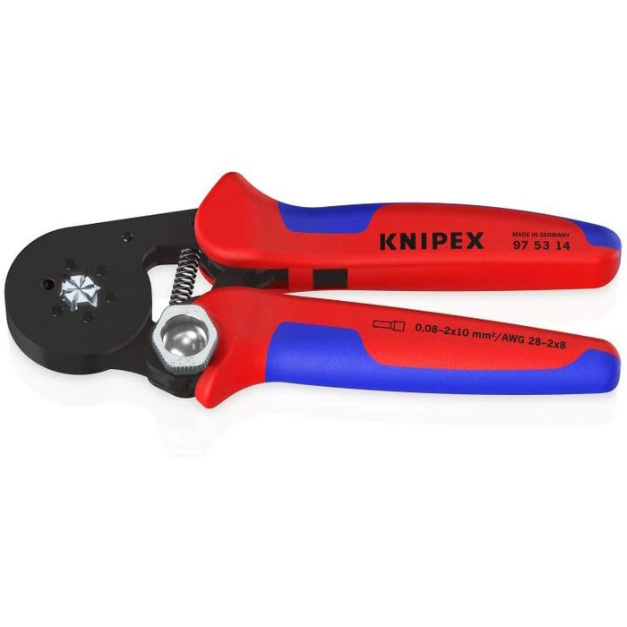 Knipex Crimpzange 97 53 14, Mit Seiteneinführung, Selbsteinstellend, Für Aderendhülsen 0,08 - 16mm² 2 Knipex Crimpzange 97 53 14, Mit Seiteneinführung, Selbsteinstellend, Für Aderendhülsen 0,08 - 16mm² – Bild 2