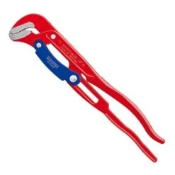 Knipex Rohrzange 83 60 015, Eckrohrzange S-Maul, 1 1/2 Zoll X 420mm, Mit Schnelleinstellung