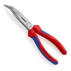 Knipex Flachrundzange 2622200, Storchschnabelzange, Gebogen Mit Schneide, Kopf Poliert, 200mm