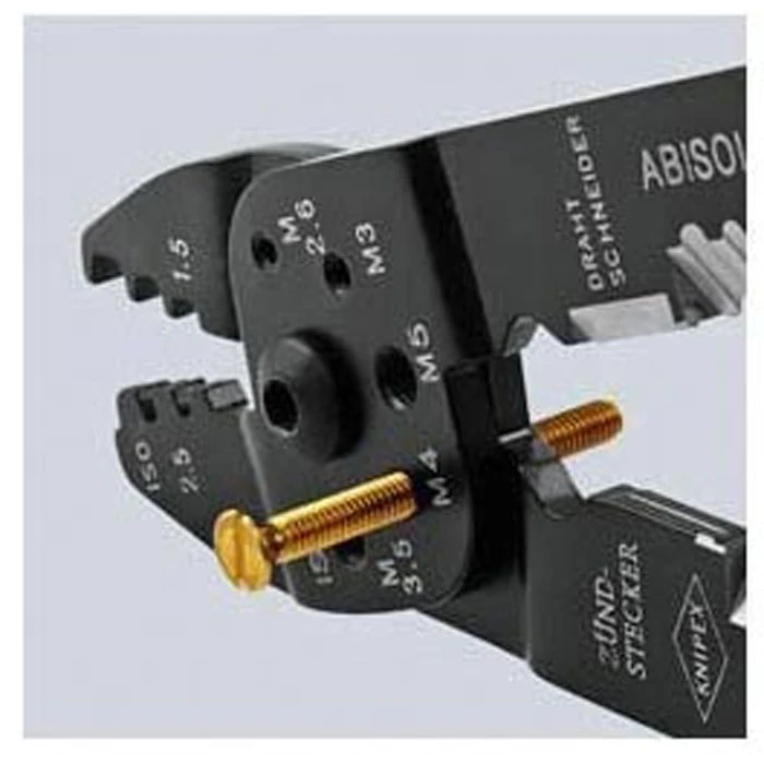 Knipex Crimpzange 97 22 240 Universalzange, Kabelschneider, Abisolierer, Für Kabel Und Drähte 5 Knipex Crimpzange 97 22 240 Universalzange, Kabelschneider, Abisolierer, Für Kabel Und Drähte – Bild 5