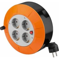 Goobay Kabeltrommel 71352, 5m, Innen, IP20, 4-fach Schutzkontakt