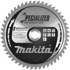 Makita Kreissägeblatt E-12251, EFFICUT, 190 X 20mm, 50 Zähne, Für Kunststoff Und Holz