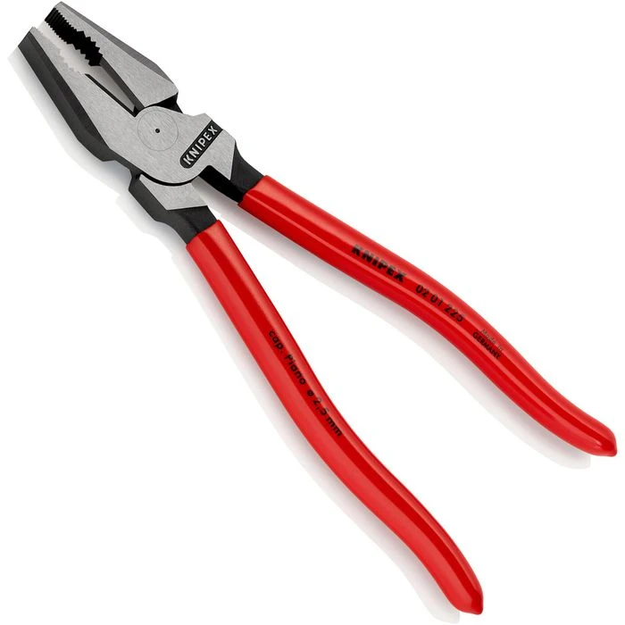 Knipex Kombizange 02 01 225, Kraft-Kombizange, 225mm, Schwarz Atramentiert Und Poliert 5 Knipex Kombizange 02 01 225, Kraft-Kombizange, 225mm, Schwarz Atramentiert Und Poliert – Bild 5
