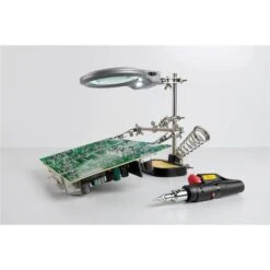 Goobay Löthilfe Dritte Hand, 51226, Mit Lupe Mit LED, Lötkolbenhalter, Schwamm -Bottcher AG 51724f05a3cf01d4cd9737fd9114f43bfed02963 loethilfe goobay dritte hand 51226