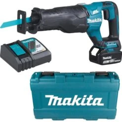Makita Säbelsäge DJR187RT, Akkubetrieben, 18V / 5Ah, Schnitttiefe Bis 255mm, Akku Und Koffer