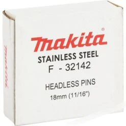 Makita Tackernägel F-32142 Inox, Edelstahl, 18mm, Stiftnägel, 10000 Stück