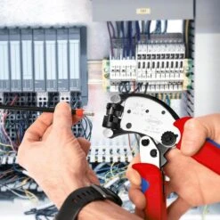 Knipex Crimpzange 975319 Mit Drehbarem Crimpkopf, Selbsteinstellend, Für Aderendhülsen 0,14 - 10mm² -Bottcher AG 596acf523d5494cca4112f9857086791166ef6aa crimpzange knipex 975319 mit drehbarem crimpkopf