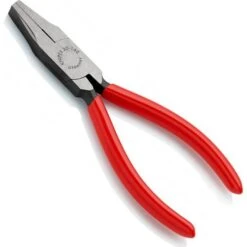 Knipex Flachzange 2001140, 140mm, Kunststoff überzogen, Schwarz Atramentiert
