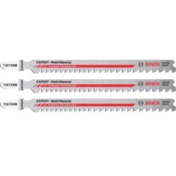 Bosch Stichsägeblätter Expert Multi Material, T 367 XHM, Für Metall, Holz & Kunststoff, 3 Stück