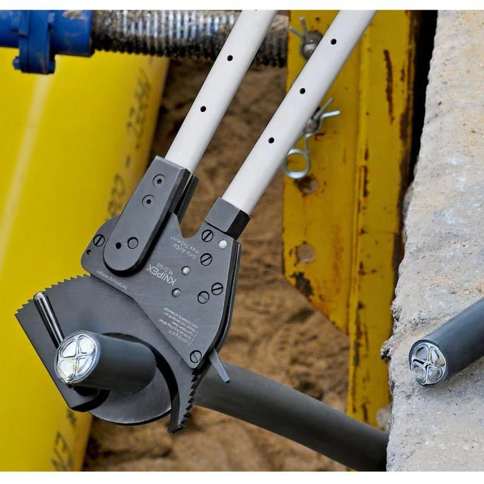 Knipex Kabelschneider 95 32 060, 630mm, Ratschenprinzip, Mit Teleskopschenkeln 2 Knipex Kabelschneider 95 32 060, 630mm, Ratschenprinzip, Mit Teleskopschenkeln – Bild 2