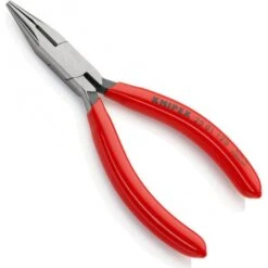 Knipex Flachrundzange 2501125, Radiozange, Gerade Mit Schneide, 125mm