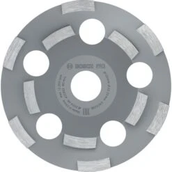 Bosch Diamantschleiftopf Expert For Abrasive, 125 X 22,23mm, Für Beton, Natur-/Kunststein, Putz