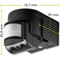 Goobay Bewegungsmelder 96001 Infrarot, Innen + Außen IP44, 180 Grad, Schwarz -Bottcher AG 84832fd4d09a6d42acfec0bb9ac3e3e1ce33ba01 bewegungsmelder goobay 96001 pir