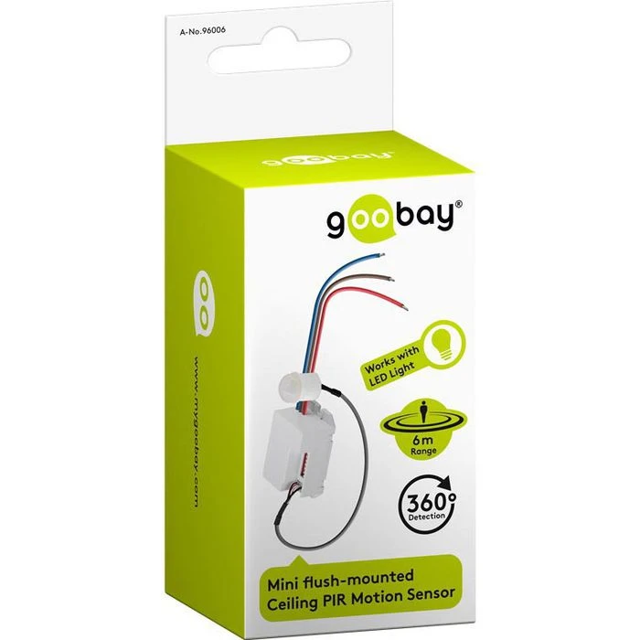 Goobay Bewegungsmelder 96006 IDU 230V Infrarot, 360°, 6 M, Innen, Unterputz 4 Goobay Bewegungsmelder 96006 IDU 230V Infrarot, 360°, 6 M, Innen, Unterputz – Bild 4