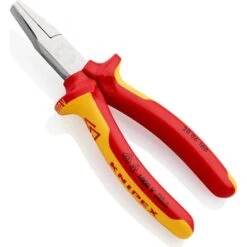Knipex Flachzange 2006160, 160mm, VDE Isoliert, Mehrkomponenten-Hülle, Verchromt