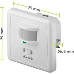 Goobay Bewegungsmelder 95171 Akustik, PIR, 160°, 9 M, Mit Mikrofon, Innen, Unterputz -Bottcher AG 8ac4268c769adef2b9e92460a18a1b0f52d418fe bewegungsmelder goobay 95171 akustik pir