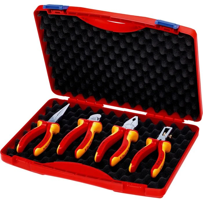 Knipex Zangenset 00 20 15, Kompakt Box, 4 Zangen, Im Kunststoffkoffer, VDE Isoliert 1 Knipex Zangenset 00 20 15, Kompakt Box, 4 Zangen, Im Kunststoffkoffer, VDE Isoliert