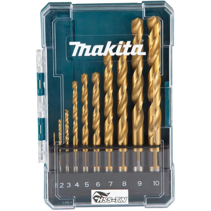 Makita Bohrer HSS-TiN, D-72849, 10-teiliges Set, 1-10 Mm, HSS-Metallbohrer 1 Makita Bohrer HSS-TiN, D-72849, 10-teiliges Set, 1-10 Mm, HSS-Metallbohrer