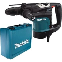 Makita Bohrhammer HR4510C, SDS Max, 1350 W, Mit Tiefenanschlag Und Koffer