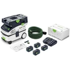 Festool Nass-Trockensauger Absaugmobil Cleantec, CTLC MINI I-Plus, 10 L, 4x18V/5,0Ah, Staubklasse L