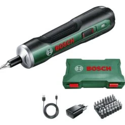 Bosch Akku-Schrauber PushDrive, 06039C6000, 3,6V / 1,5Ah, Mit Akku, Schrauberbitset & Koffer