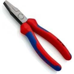 Knipex Flachzange 2002160, 160mm, Mehrkomponenten-Hülle, Schwarz Atramentiert