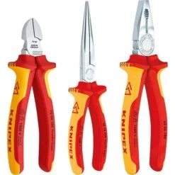 Knipex Zangenset 00 20 12, Elektro Paket, 3 Zangen, VDE Isoliert