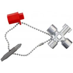 Knipex Schaltschrankschlüssel 00 11 02, 4 Profile, Für Schränke Und Absperrsysteme