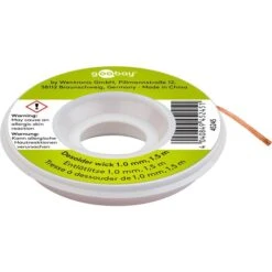 Goobay Entlötlitze 45245, 1mm Breit, Länge 1,5m
