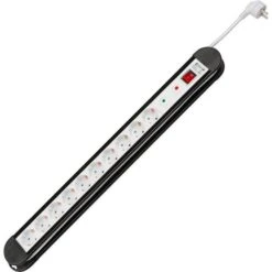 Goobay Steckdosenleiste 51318, 10-fach, Schalter, Überspannungsschutz, Schwarz