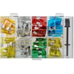 Goobay Sicherung Flachstecksicherung ATO Set, 12-32V, KFZ-Sicherung, 10-30A, 101-teilig