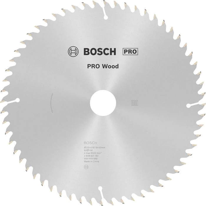 Bosch Kreissägeblatt Optiline Wood, 2608641192, 235 X 30mm, 60 Zähne, Für Holz 1 Bosch Kreissägeblatt Optiline Wood, 2608641192, 235 X 30mm, 60 Zähne, Für Holz
