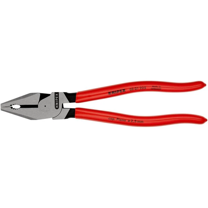 Knipex Kombizange 02 01 225, Kraft-Kombizange, 225mm, Schwarz Atramentiert Und Poliert 6 Knipex Kombizange 02 01 225, Kraft-Kombizange, 225mm, Schwarz Atramentiert Und Poliert – Bild 6