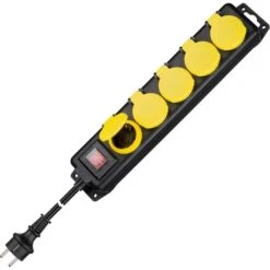 Goobay Steckdosenleiste 45194, 3m, 5-fach, Schalter, Schwarz, IP44, Außen