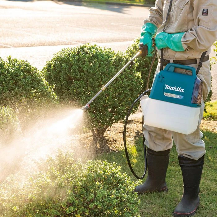 Makita Drucksprüher DUS054Z Akku-Druckspritze 18V, Rückenspritzgerät, Mit Verstellbarer Düse, 5 Liter 2 Makita Drucksprüher DUS054Z Akku-Druckspritze 18V, Rückenspritzgerät, Mit Verstellbarer Düse, 5 Liter – Bild 2