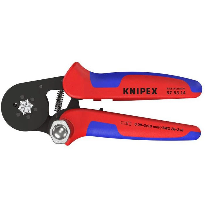 Knipex Crimpzange 97 53 14, Mit Seiteneinführung, Selbsteinstellend, Für Aderendhülsen 0,08 - 16mm² 1 Knipex Crimpzange 97 53 14, Mit Seiteneinführung, Selbsteinstellend, Für Aderendhülsen 0,08 - 16mm²