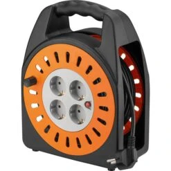 Goobay Kabeltrommel 71355, 25m, Innen, IP20, 4-fach Schutzkontakt