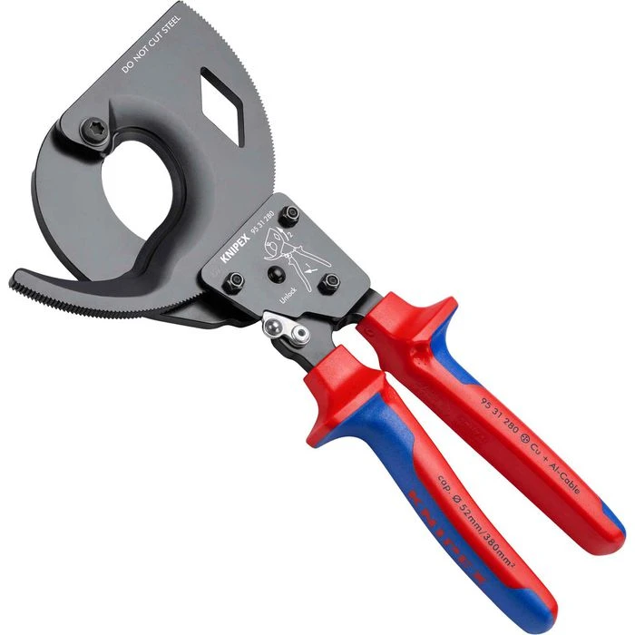 Knipex Kabelschneider 95 31 280, 280mm, Ratschenprinzip 1 Knipex Kabelschneider 95 31 280, 280mm, Ratschenprinzip