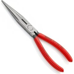 Knipex Flachrundzange 2611200, Storchschnabelzange, Gerade Mit Schneide, 200mm