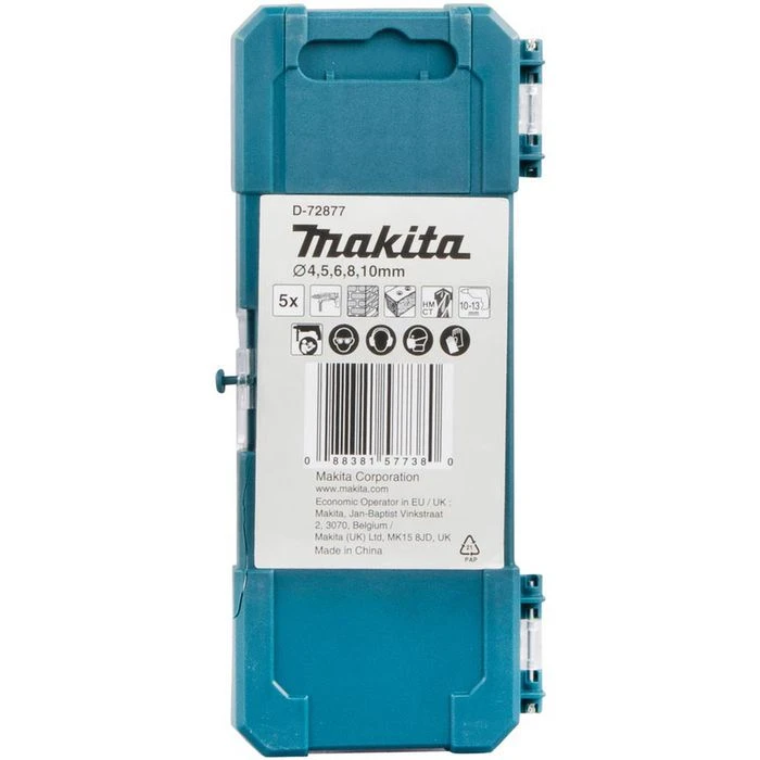 Makita Bohrer D-72877, 5-teiliges Set, Steinbohrer 4 Makita Bohrer D-72877, 5-teiliges Set, Steinbohrer – Bild 4