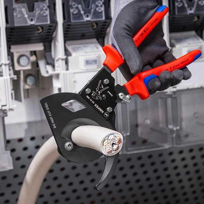 Knipex Kabelschneider 95 31 280, 280mm, Ratschenprinzip 3 Knipex Kabelschneider 95 31 280, 280mm, Ratschenprinzip – Bild 3