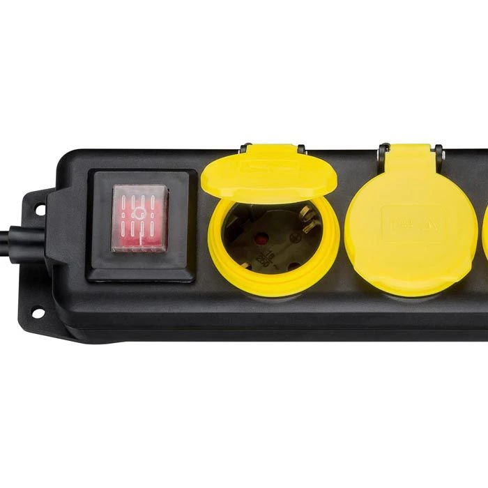 Goobay Steckdosenleiste 45194, 3m, 5-fach, Schalter, Schwarz, IP44, Außen 2 Goobay Steckdosenleiste 45194, 3m, 5-fach, Schalter, Schwarz, IP44, Außen – Bild 2