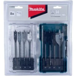 Makita Flachfräsbohrer E-08698, 8-teilig, 12-32 Mm, Holzbohrer -Bottcher AG f303fd630a0a3df2769473d7453d343a62f5b191 flachfraesbohrer makita e 08698